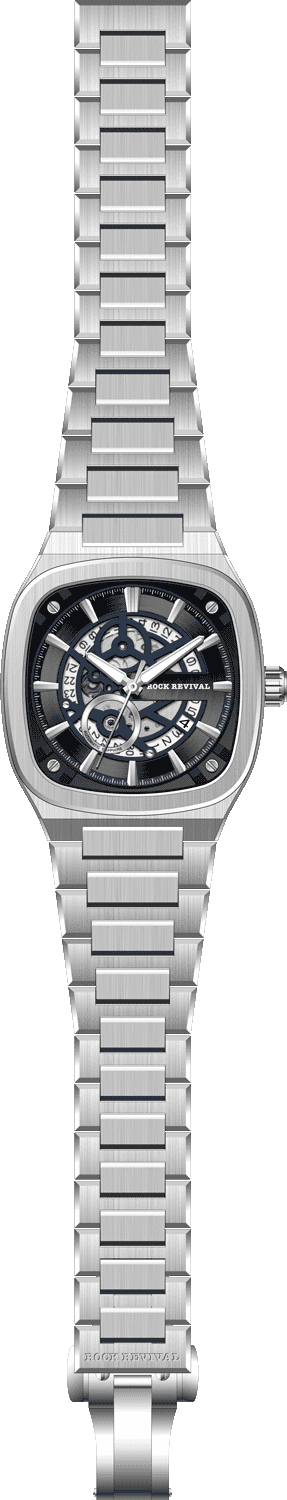 Rock Revival Wolf RRA.6525.BL - Caseback and Strap View