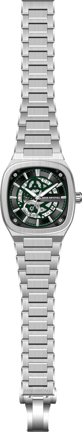 Rock Revival Wolf RRA.6525.G - Caseback and Strap View