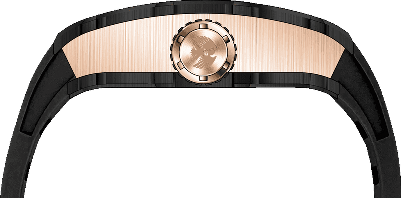 Rock Revival Wolf RRA.8112.B.RG - Black Tonneau Case Side Angle