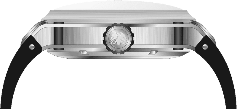 Rock Revival Macaw RRA.9037.B - Steel Square Case Side Angle