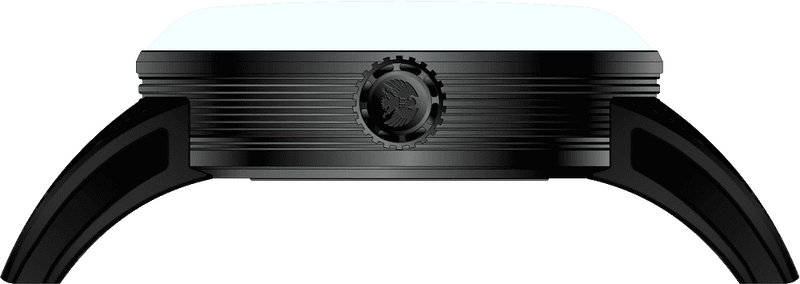 Rock Revival Hawk RRA.9041.B.B - Black Round Case Side Angle