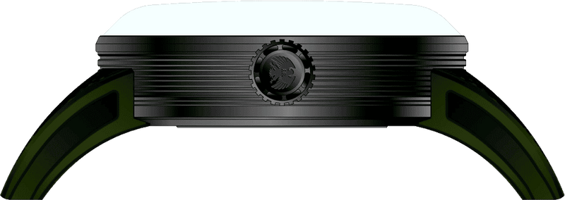 Rock Revival Hawk RRA.9041.B.G - Black Round Case Side Angle