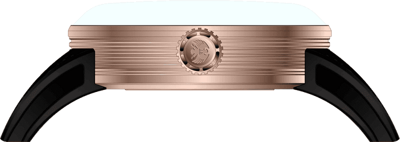 Rock Revival Hawk RRA.9041.RG.B - Rose Gold Round Case Side Angle