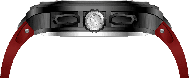 Rock Revival Wolf RRA.9056.B.R - Black Square Case Side Angle