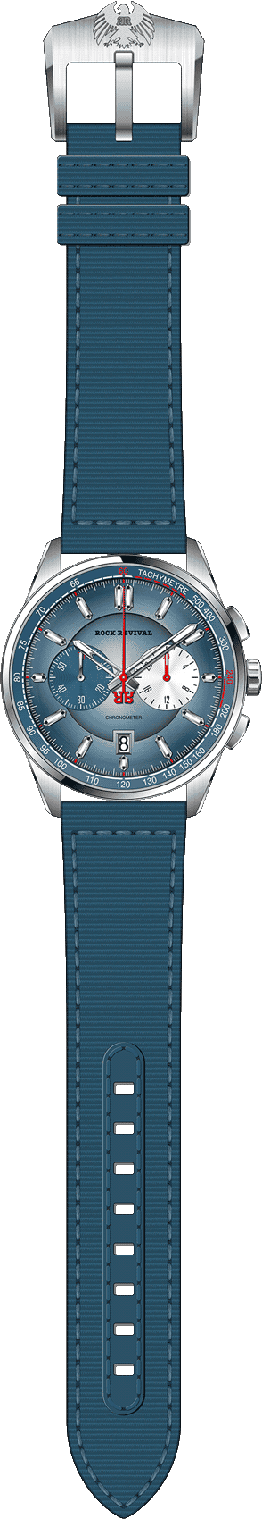 Rock Revival Kite RRQ-8373-6 - Caseback and Strap View