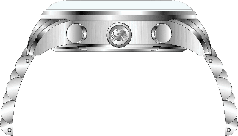 Rock Revival Oxford RRQ-8388-1 - Steel Round Case Side Angle