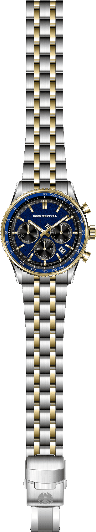Rock Revival Kite RRQ-8407-3 - Caseback and Strap View