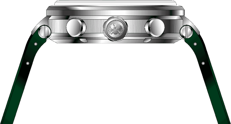 Rock Revival Macaw RRQ-8429-6 - Steel Round Case Side Angle