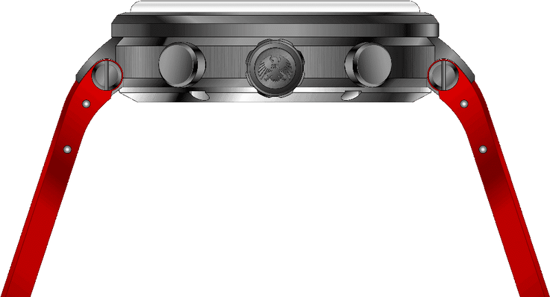 Rock Revival Macaw RRQ-8429-8 - Grey Round Case Side Angle
