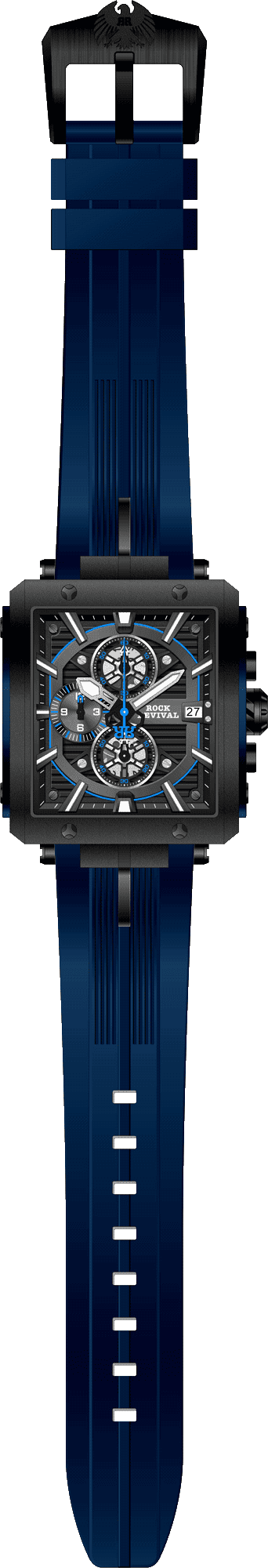 Rock Revival Macaw RRQ-9047-6 - Caseback and Strap View