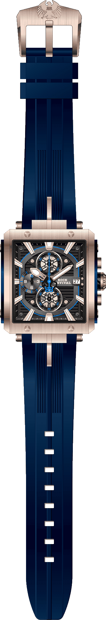 Rock Revival Macaw RRQ-9047-7 - Caseback and Strap View