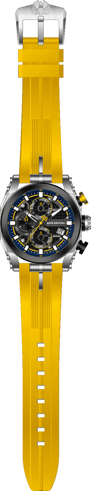 Rock Revival Kite RRQ-9052-1 - Caseback and Strap View
