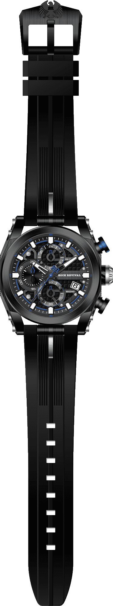 Rock Revival Kite RRQ-9052-5 - Caseback and Strap View