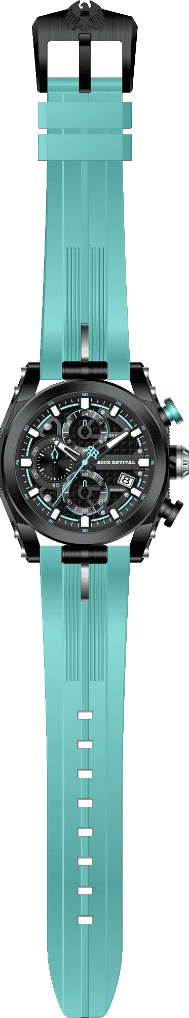 Rock Revival Kite RRQ-9052-6 - Caseback and Strap View