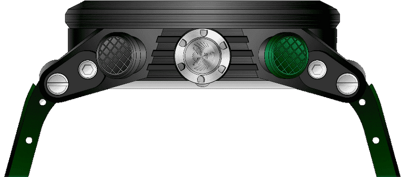 Rock Revival Kite RRQ-9052-7 - Black Round Case Side Angle