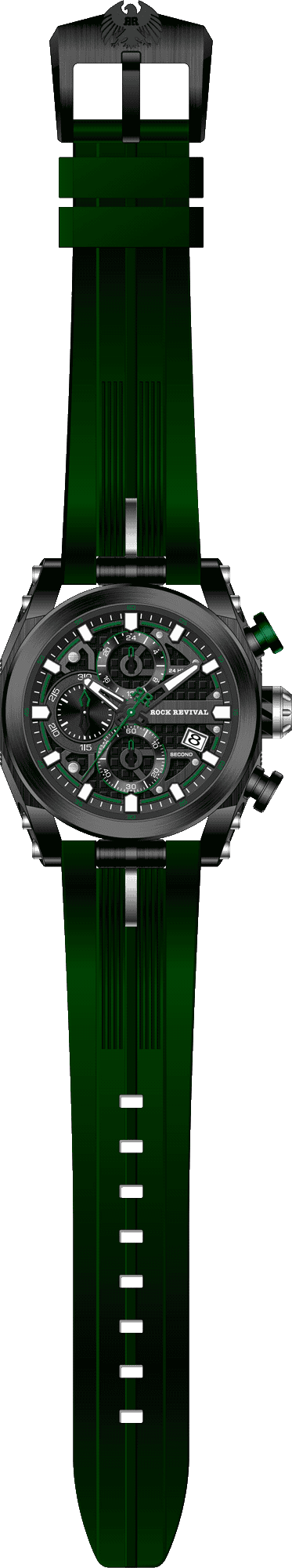 Rock Revival Kite RRQ-9052-7 - Caseback and Strap View