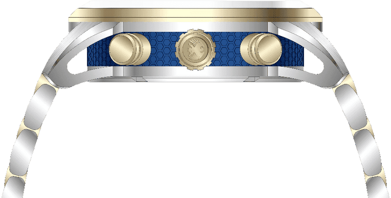 Rock Revival Kite RRQ-9062-9 - Steel and Gold Round Case Side Angle