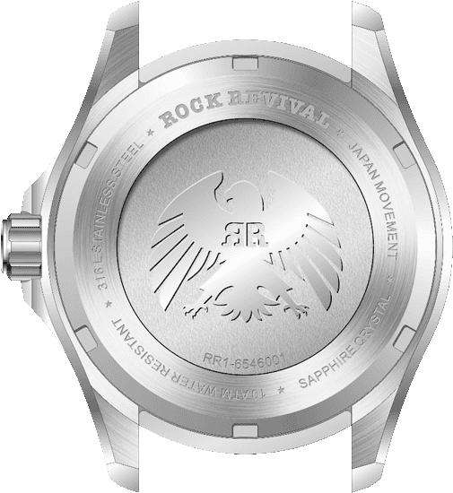 Rock Revival Kite RRQ.6546.BL - Sapphire Crystal and Blue Dial Detail