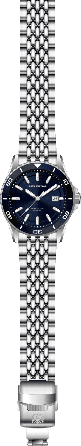 Rock Revival Kite RRQ.6546.BL - Caseback and Strap View