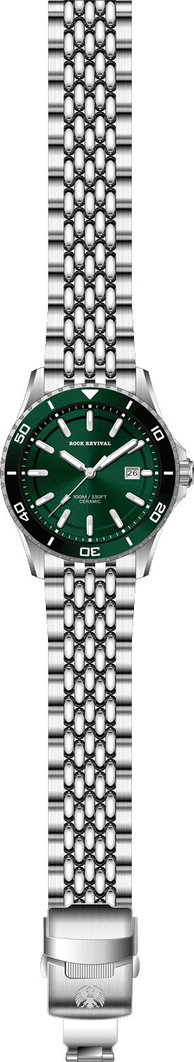 Rock Revival Kite RRQ.6546.G - Caseback and Strap View