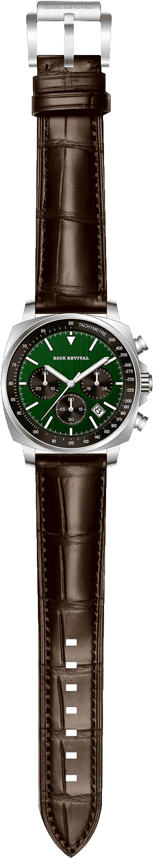 Rock Revival Kite RRQ.9012.G - Caseback and Strap View